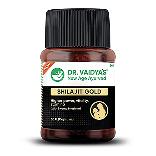 DR. VAIDYA’S new age ayurveda Shilajit Gold | Ayurvedic Shilajit with Gokshur, Ashwagandha and Shilajit | 30 Capsules DR. VAIDYA’S new age ayurveda Shilajit Gold | Ayurvedic Shilajit with Gokshur, Ashwagandha and Shilajit | 30 Capsules