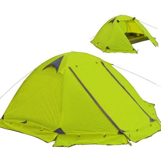 JOYFOX Barraca de Camping 4 Pessoas Alumínio Ultralight Upf 50 Coluna D'água de 3000mm, Possui Design Leve e Pequeno para Fácil Transporte, Para Acampamento Ao ar Livre Caminhadas Mochila