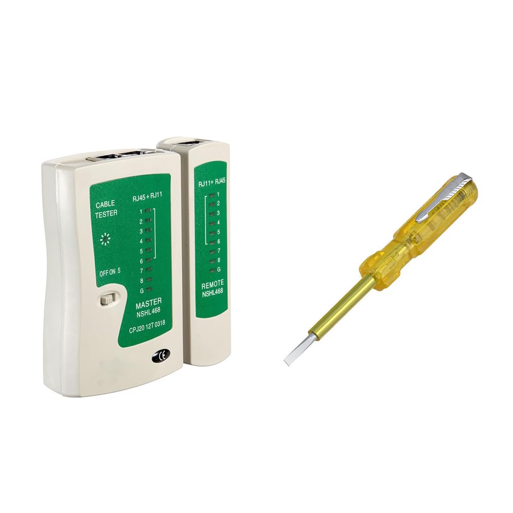 Networking Tool Kit Combo – RJ45 Network Tester & Voltage Tester for Internet, LAN, Cable, Computer & Router Connections-image-33