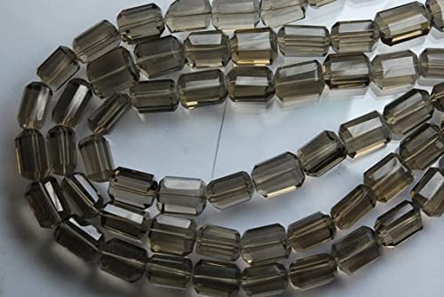 Quartz fumé naturel en pépites facettées perles 14mm haut de gamme