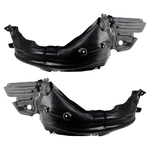 Image of TRQ Front Driver and Passenger Side Inner Fender Liner Set Compatible with 2014-2016 Lexus IS250 IS300 IS350 IS200t