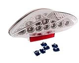  LED Rücklicht Klarglas für Aerox, MBK Nitro, CPI Hussar, Keeway, Generic
