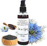 Huile de Nigelle Bio (Cumin Noir) | Corps Visage Cheveux | 100% végétale et naturelle | Antioxydant   Hydratant   Apaisant   Cosmétique non Alimentaire   MYTONIC BEAUTE (200ml)
