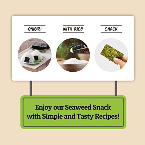 CHOI's 1 Wasabi Seaweed Snacks / (20 Pack) /Product of Korea/Kimbpa, Gimbap, Keto, Gluten Free, Full of Fiber, Vitamin, Mineral