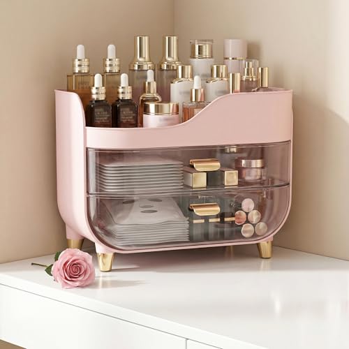 Crystal Clear Makeup Organizer with Large Drawers - image 8