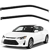 SCITOO Window Visors Outside Mount Window Visor Deflector Rain Guard Fit for 2005-2010 for Scion for tC 2Pcs Set