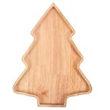 Bandeja para servir árbol de Navidad, platos de madera divididos, platos de Navidad, platos de frutas, galletas, bandeja de aperitivos, platos de sushi, aperitivos, postres, dulces, decoración de