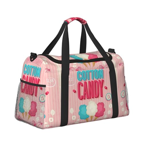 Cotton Candy Print Everyday Use Travel Duffle Bag Large Capacity Travel Bag Stylish Functional Bag3