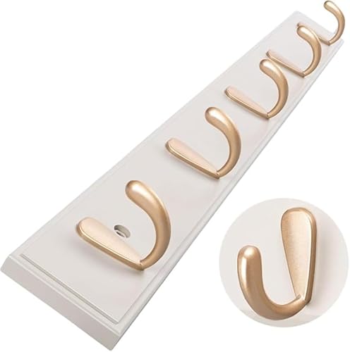 Rutexcウォールラック 竹製 コートフック 壁掛けラック 省スペース 帽子掛け 粘着フック リビングルーム 寝室 玄関 バスルーム オフィス 台所用 多機能 コートハンガー 洋服掛けラック 高耐荷重 インテリア収納