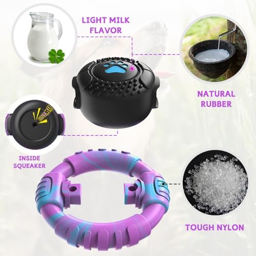 Dog Toys for Aggressive Chewers Large Medium Small — top-down angle highlighting key features