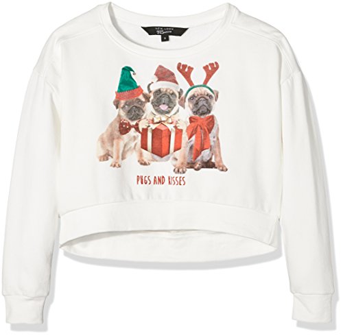 New Look Pugs And Kisses Felpa Bambine e Ragazze