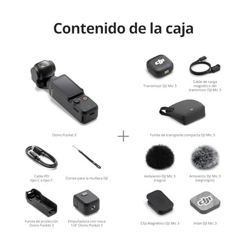 Cámara Osmo Pocket 3 con micrófono para creadores de contenido 7
