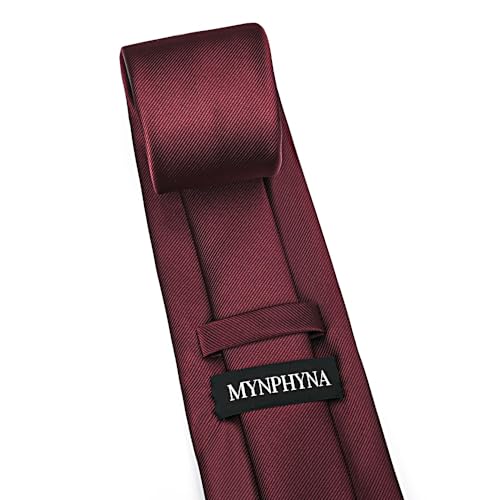 Image of Men's Tie Set with Pocket Square and Cufflinks | 100% microfiber; tie 59 x 3.15 in; square 10 x 10 in; gift box included