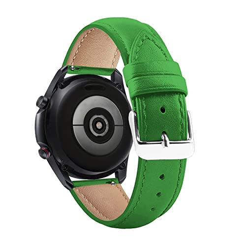 Image of ACM Watch Strap Leather Belt 20mm Compatible with Noise Noisefit Nova Smartwatch Casual Classic Band Green