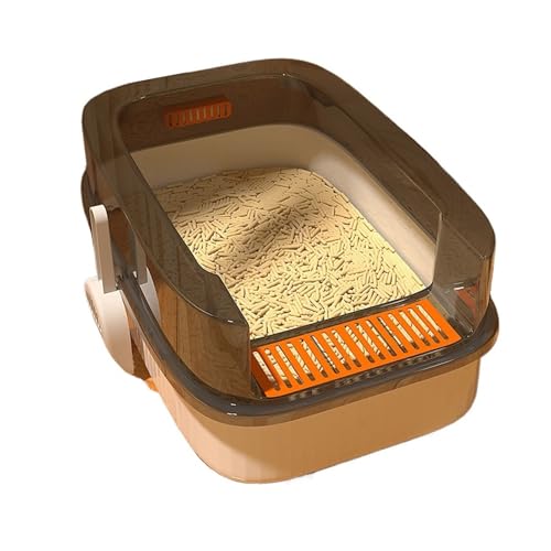 Arenero para gato abierto con lados altos gris miniatura 1