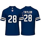 Custom Mens/Youth Football Jonathan Taylor Stitched T-Shirt for Sports Fan Blue No Brand/Logos