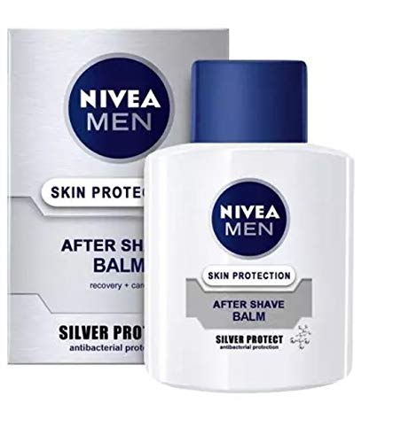 6er Pack - Nivea After Shave Balsam - Silver Protect - mit antibakterieller Wirkung - 100 ml