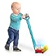 B. toys Baby Spielzeug Schildkröte Lauflernhilfe und Krabbelhilfe, Nachziehspielzeug mit Lichtern – Schiebespielzeug, Motorikspielzeug ab 1 Jahr