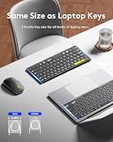 Samsers Full-Size Travel Foldable Keyboard and Mouse with Backlight