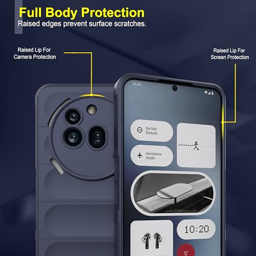 Image of Zapcase Back Case Cover for Nothing Phone (3a) Pro | Compatible for Nothing Phone (3a) Pro Back Cover | Liquid Silicon Magic Case with Camera Protection | Sapphire