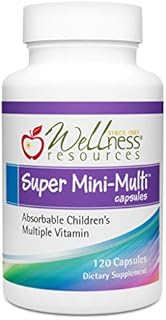 Super Mini-Multi - Children's Multivitamin Swallowable Capsules with Methyl Folate, Methyl B12 and Coenzyme B Vitamins for Growth, Focus, Brain Health (120 Capsules)