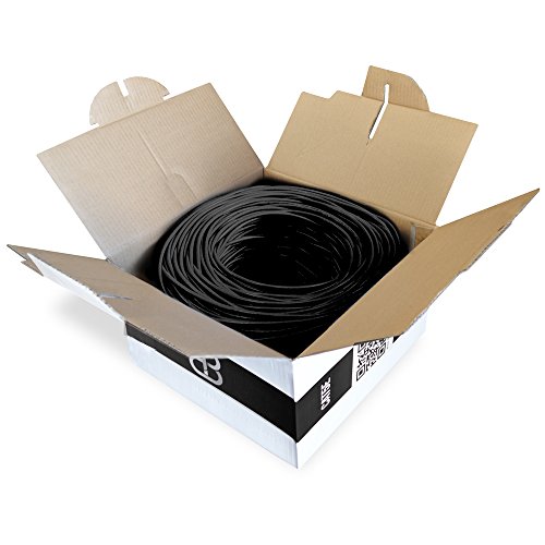Câble Ethernet CAT5e Dripstone 4/UTP 24AWG noir construction robuste référence 600025