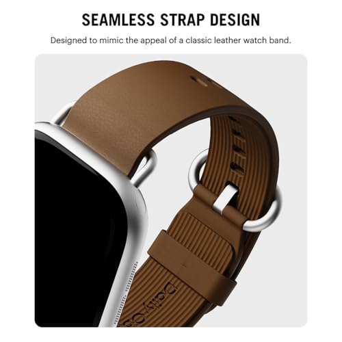 Image of DailyObjects Ellipse Leather Watch Strap Compatible with Apple Watch Series 11 /10 (42mm) | Series 9 /8 /7 41mm, SE3 /SE2 /SE /6 /5 /4 (40mm) | Series 3 38mm -Watch Not Included