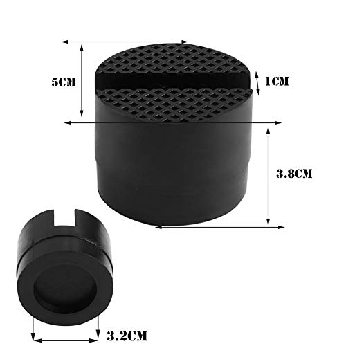 Cuscinetto in gomma per cric, con scanalatura in