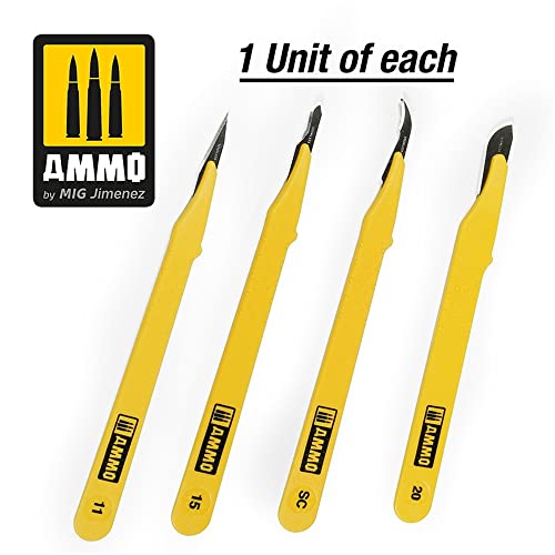 AK Interactive Standard Blade Set 4 pcs outillage de précision