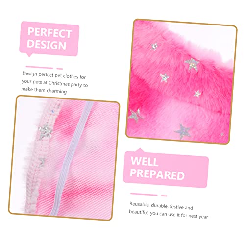 Capa navideña para perro Garneck talla S rosa miniatura 3