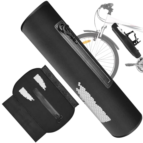 Rigidstone E-bike Battery Protective Cover, 32-40 cm, Black, Waterproof, Chlorine Rubber Diving Material / Nylon, Universal Fit, Cold & Dirt Protection, Battery Life Extension