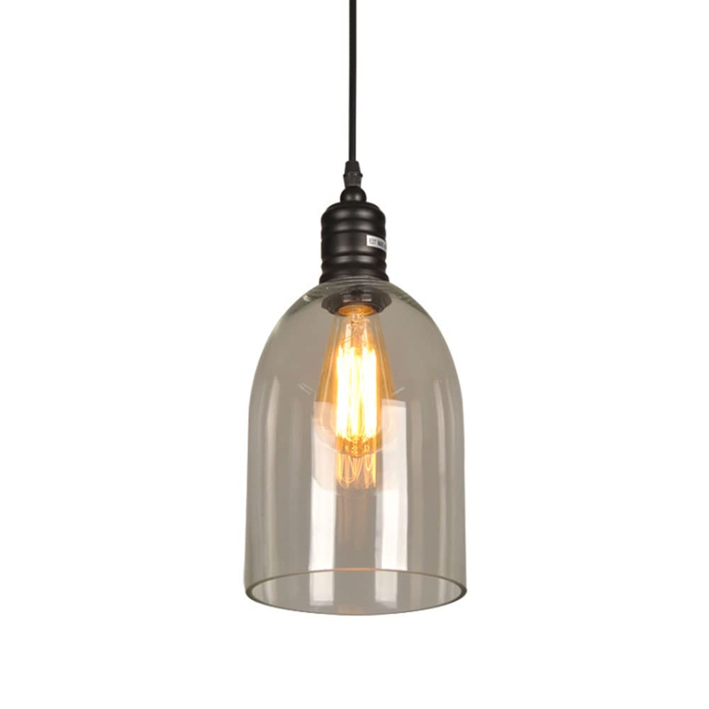 Lampe suspendue en verre rétro pour éliminer les zones d'ombre dans votre café