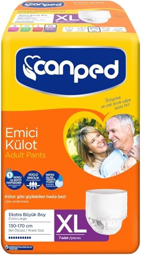 Emici Külot Hasta Bezi, XL Extra Large, 130-170 cm Bel Ölçüsü, 7 Adet