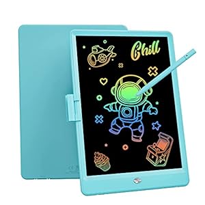 Bravokids LCD Schreibtafel Spielzeug für 3 4 5 6 7 Jahre alte Mädchen Jungen, 10 Zoll Doodle Board elektronische Zeichnung Tablet Zeichenbrett Pad, pädagogische Geburtstagsgeschenk für Kinder (Blau)