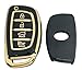 vurbemes TPU Key Fob Cover Case fit for 2019 2018 2017 2016 2015 2014 2013 Hyundai Sonata Tucson Elantra Keyless Entry Key Fob (Black)