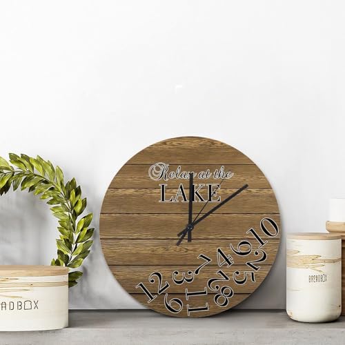 Horloge murale shabby chic 38cm, la solution déco pour salon vide
