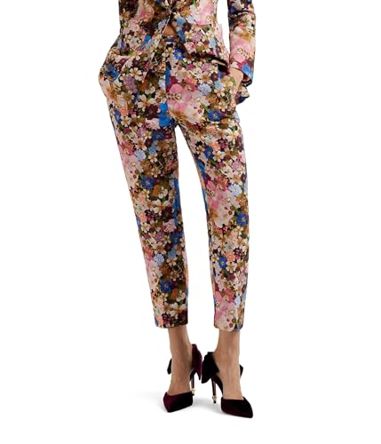 Ted Baker Women's Madonid Printed Slim Leg Trouser