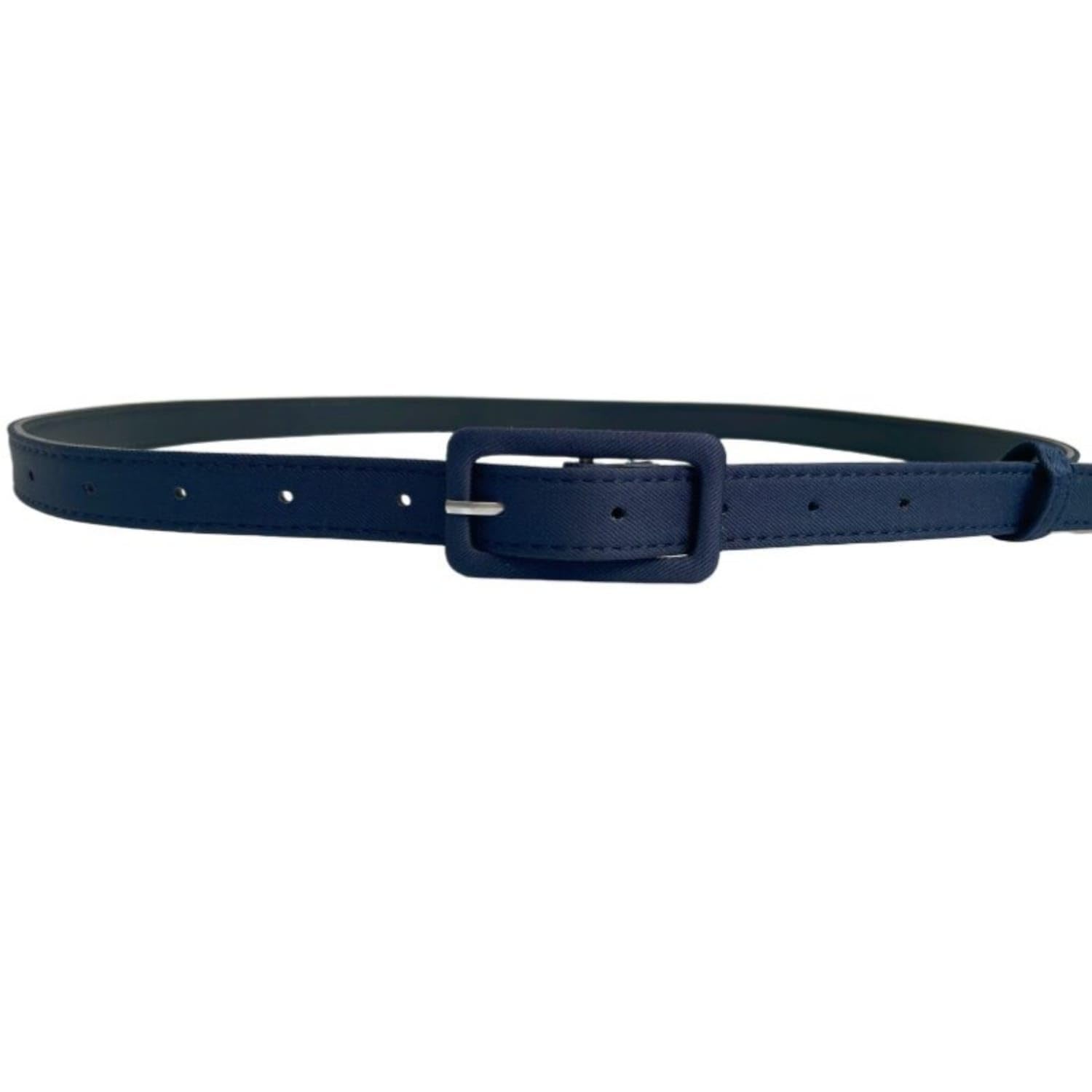 SNAPPSY Thin Narrow Belt Adjustable Skinny Belt Slim Simple for Women, Dresses, Casual Wear, Navy Blue, 1.8CM-image-22