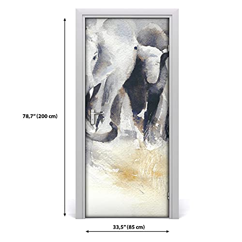 Vinilo para puerta autoadhesivo 85x200 cm extraíble papel pintado mural 3