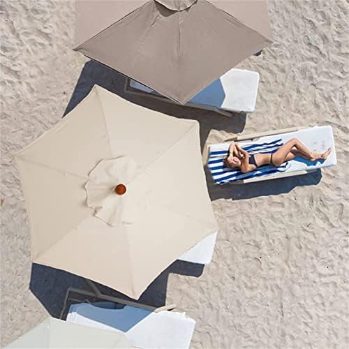 Patio Umbrella Replacement Canopy Square Cantilever Top Cover Outdoor,Waterproof Green Replacement Canopy for 2m/3m/7m Parasol UV Resistant Sun Umbrella Cover 6 Arms Garden Shade Ideal for O