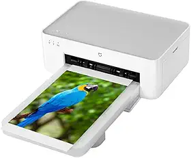 Xiaomi Conjunto de impressora fotográfica instantânea 1S - Impressora fotográfica de mesa, qualidade de imagem de alta resolução, conjunto de papel fotográfico e fita de 15,2 cm/7,6 cm, impressão