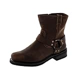Innenmaterial: Leder HARLEY-DAVIDSON Biker Stiefelette Braun, Schuhgröße:EUR 46