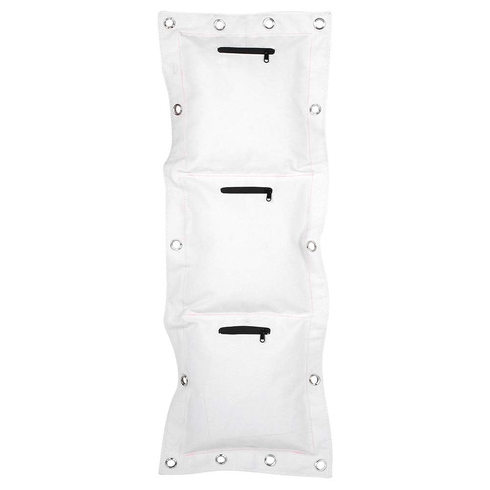 Borsa da parete in tela per Wing Chun, Kung Fu Kick Strike Sacco da boxe Punch Sacco di sabbia vuoto Bersaglio con cerniera per allenamento di boxe Taekwondo(Triple Bag)