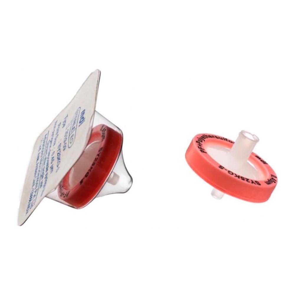 mdi SYKG0302MNXX204 Polyethersulfone Membrane Syringe Filter with Micro glassfiber Prefilter, Eo Sterile, Female Luer-Lock Inlet, Male Luer Slip Outlet, 13 mm Diameter (Pack of 100)