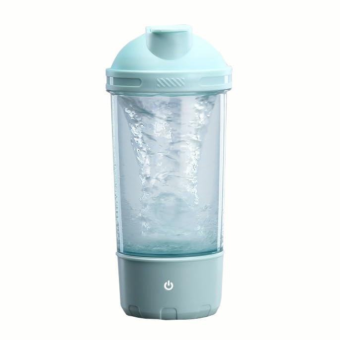 MYNVY Mezclador de proteinas Botella mezcladora, mezcladora eléctrica Recargable por USB C, Vasos mezcladores para Batidos de proteínas y Batidos sustitutivos de Comidas(Color:a,Size:)