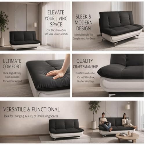 Image of Torque Siesta 3 Seater Sofa Cuma Bed for Sleeping - Grey & White | Premium Suede Fabric Sofa Cum Bed 6x4 Feet | Foldable Sofa Beds for Festival Gifts Set Home Decor