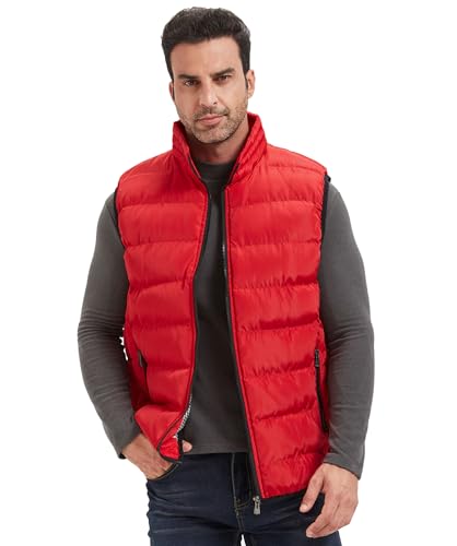 XinYangNi Mens Puffer Vest Quilted Outerwear Winter Warm Down Puffy Vests Lightweight Casual Padded Jacket3