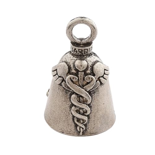 Image of Guardian Bell Good Luck Bell w /Keyring & Black Velvet Bag | Motorcycle Bell | Lead-Free Pewter | Made in USA