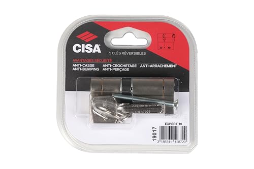Cilindro de cerradura CISA Expert 10, máxima durabilidad en dimensiones 30 + 40 mm 4