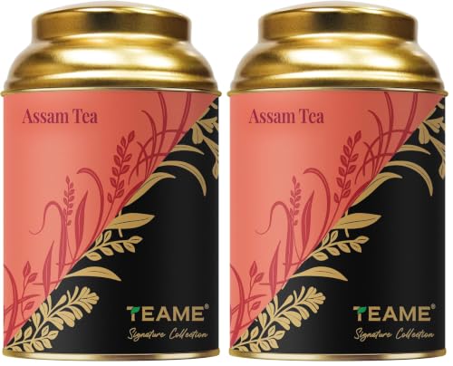 Image of TE-A-ME Assam Leaf Tea Tin- 50g | Assam Leaf | Loose Tea Leaves (Pack of 2)